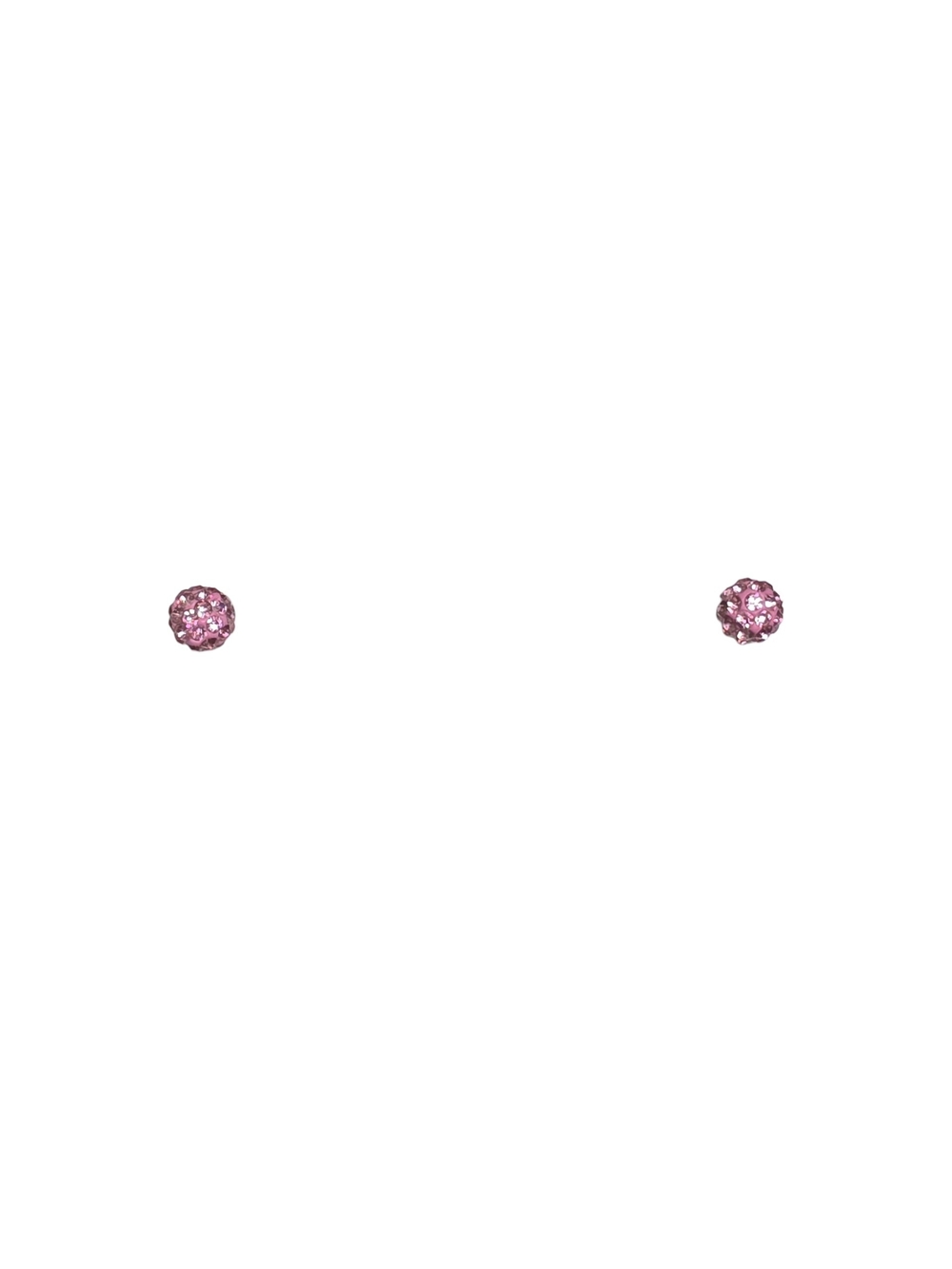 Sparkling Pink Crystal Stud Earrings for Women